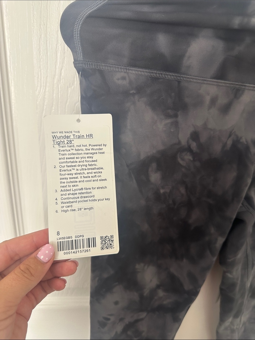 lululemon athletica Wunder Train HR Tights - Black Tie-Dye